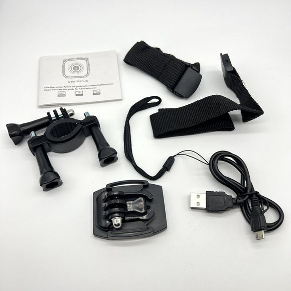 Kids Action Camera Pink Underwater w/Waterproof Hard Case & Mounting Accessories - Picture 12 of 16